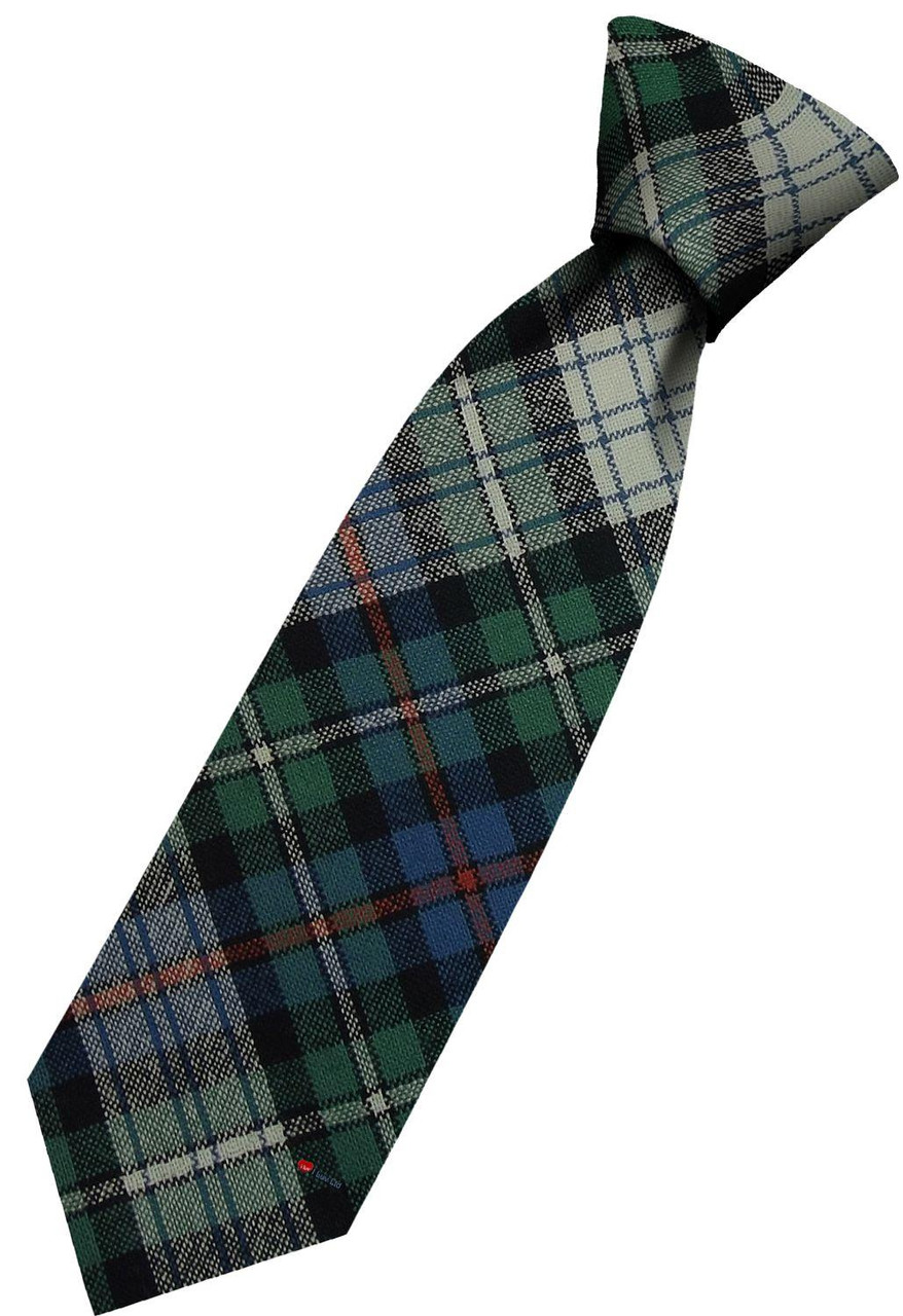Mens All Wool Tie Woven Scotland - MacKenzie Dress Ancient Tartan