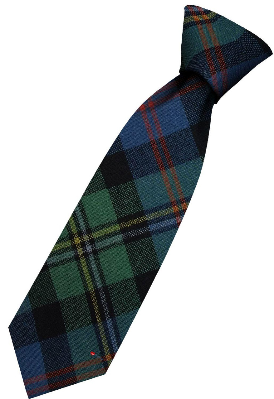 Mens All Wool Tie Woven Scotland - Malcolm Ancient Tartan
