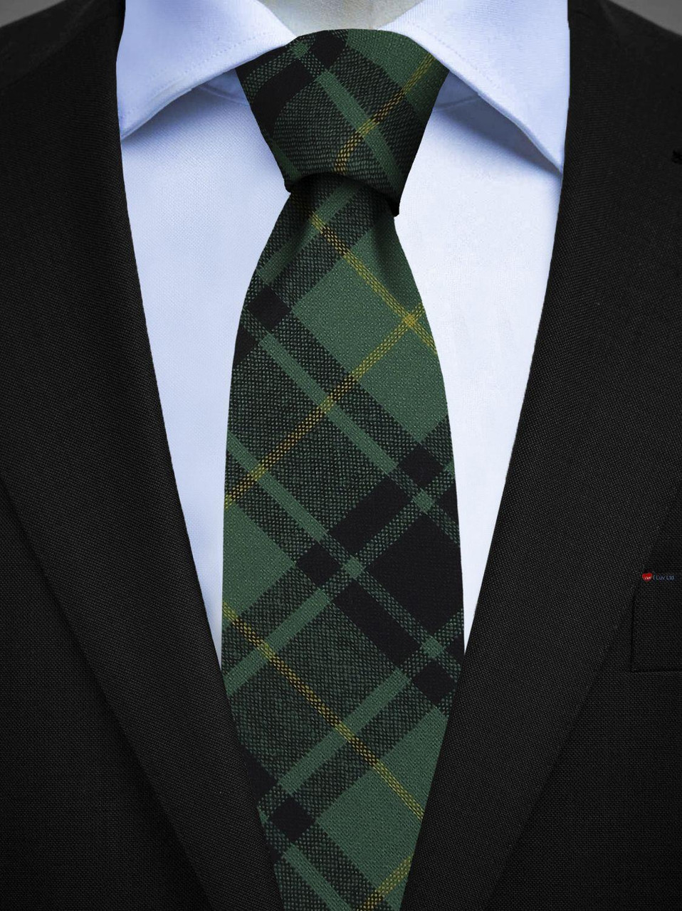 Mens All Wool Tie Woven Scotland - MacArthur Ancient Tartan