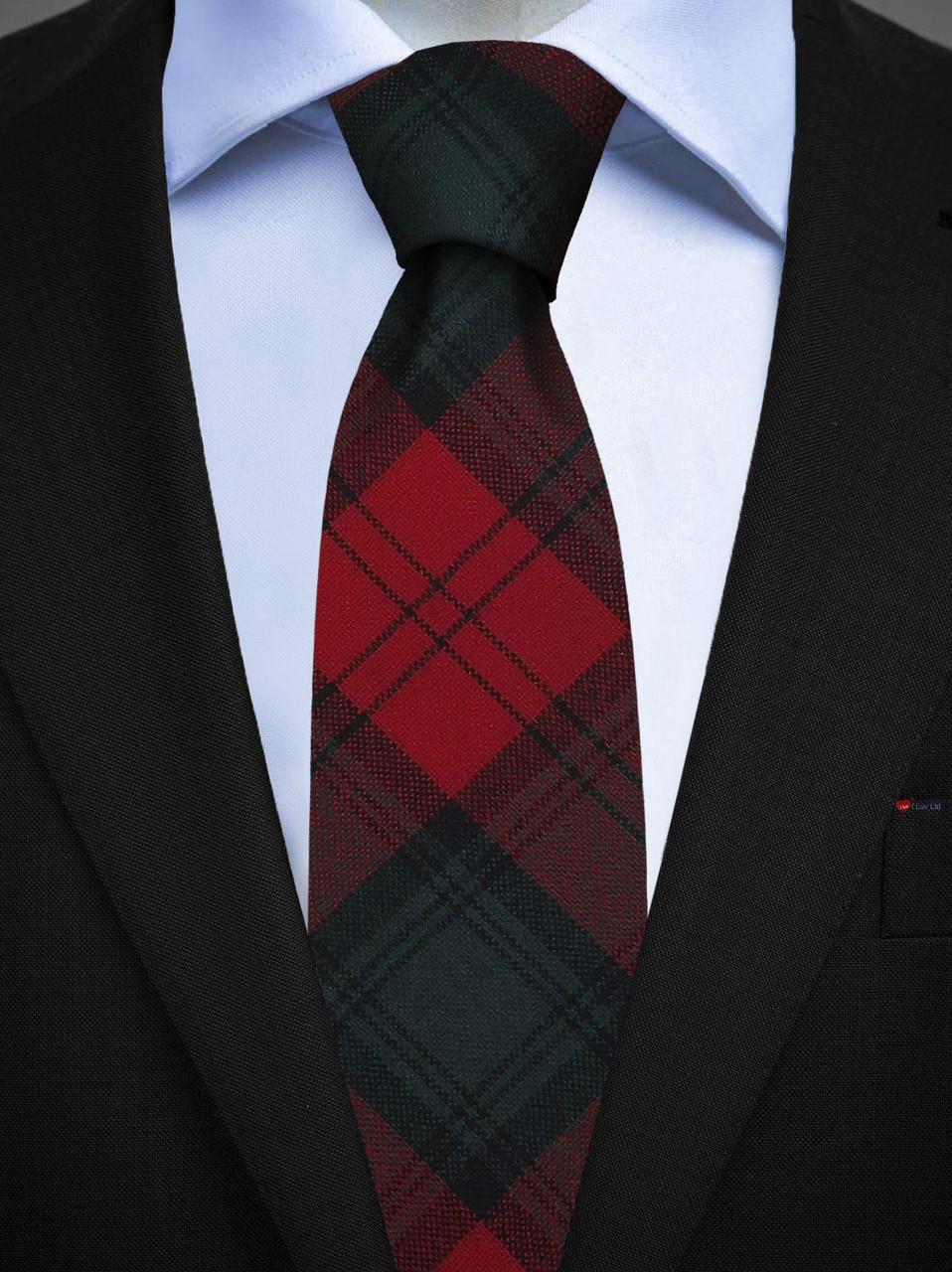 Mens All Wool Tie Woven Scotland - Stewart of Atholl Modern Tartan