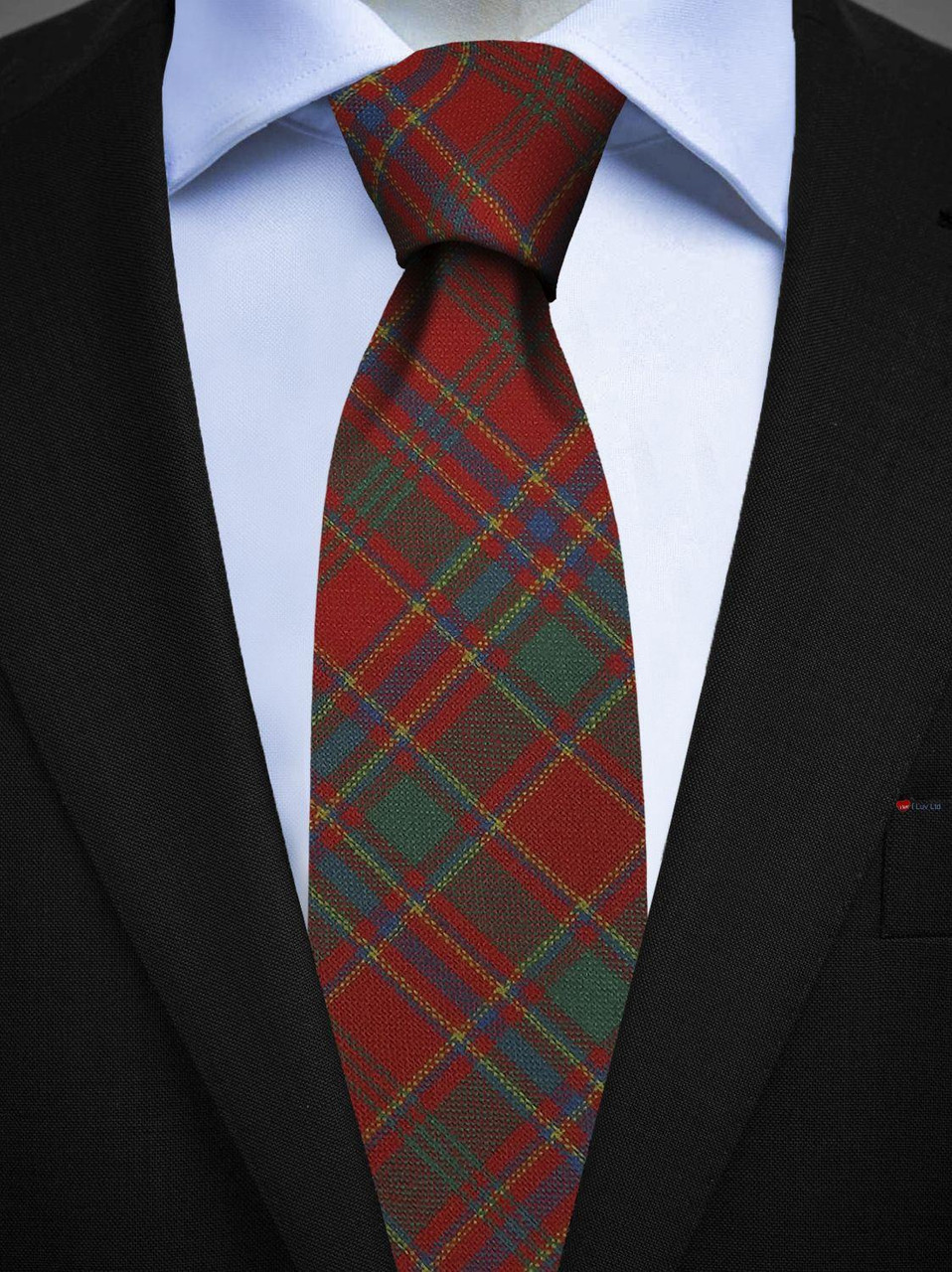 Mens All Wool Tie Woven Scotland - Munro Ancient Tartan