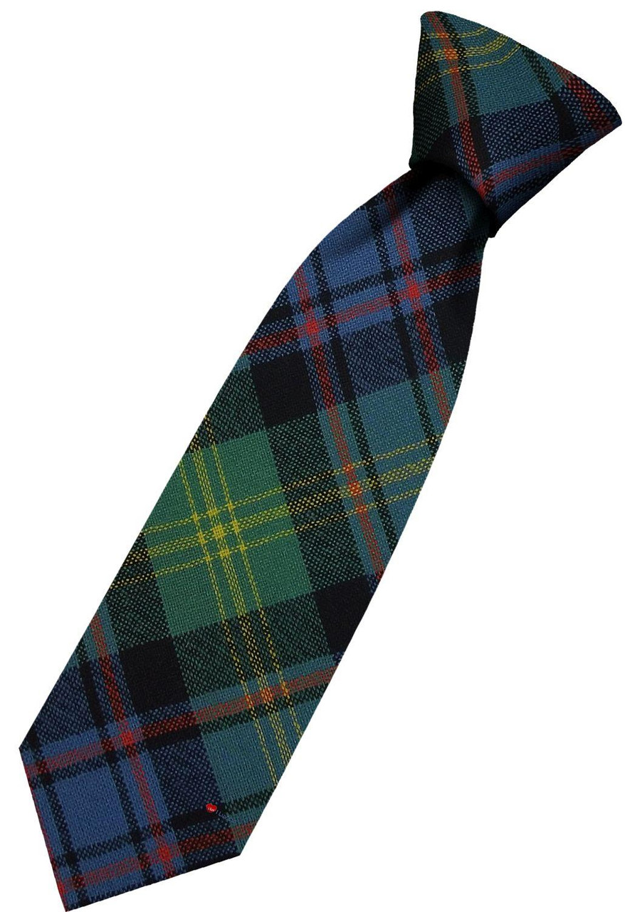 Mens All Wool Tie Woven Scotland - Watson Ancient Tartan