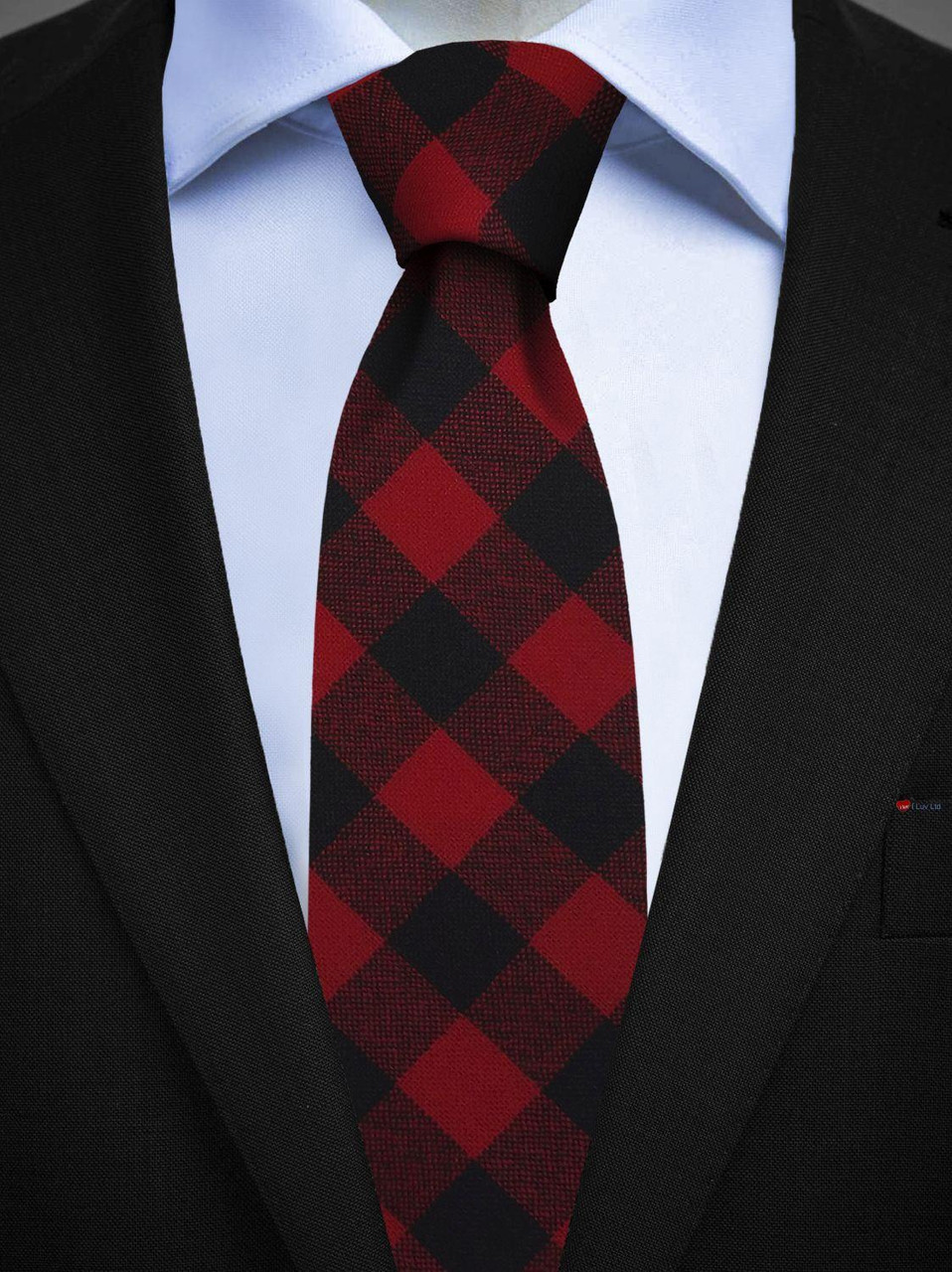 Mens All Wool Tie Woven Scotland - Rob Roy MacGregor Modern Tartan