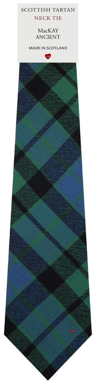 Mens All Wool Tie Woven Scotland - MacKay Ancient Tartan