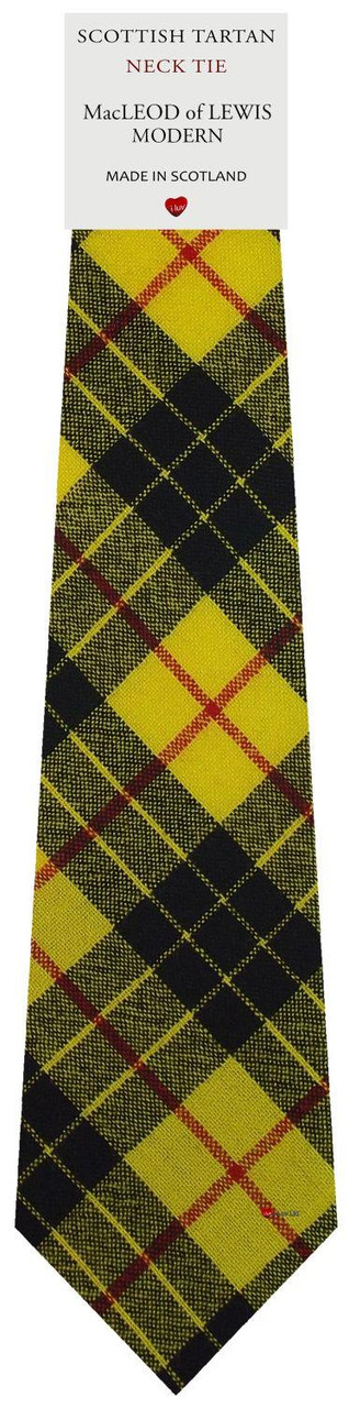 Mens All Wool Tie Woven Scotland - MacLeod of Lewis Modern Tartan