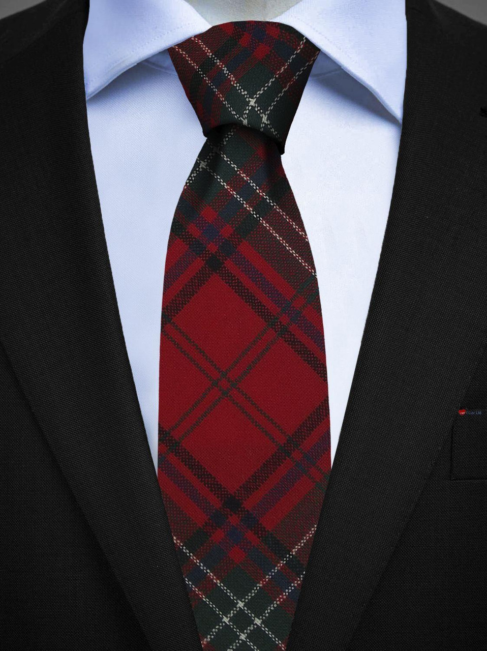 Mens All Wool Tie Woven Scotland - Seton Modern Tartan