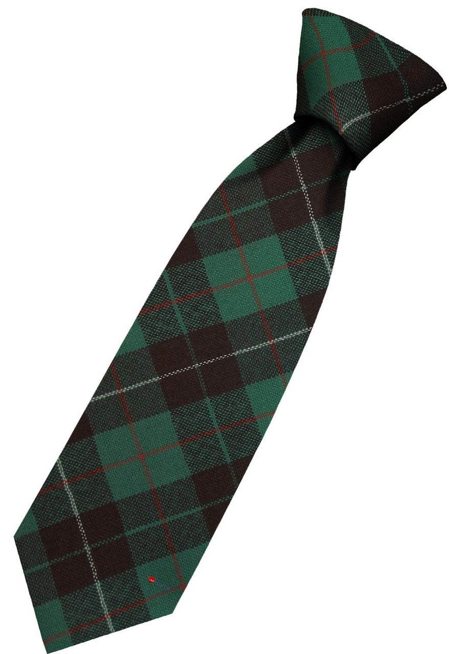 Mens All Wool Tie Woven Scotland - MacKinnon Hunting Ancient Tartan