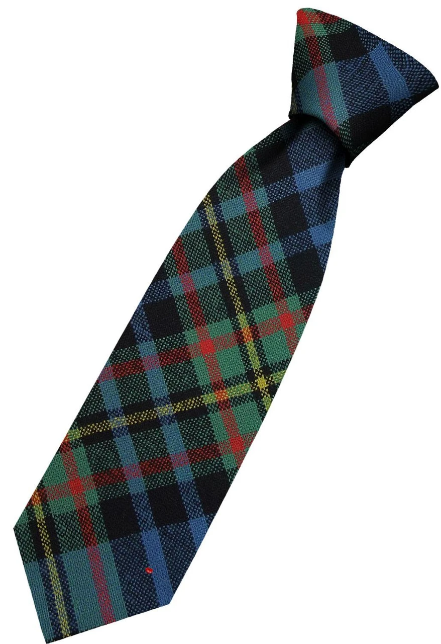 Mens All Wool Tie Woven Scotland - MacLellan Ancient Tartan