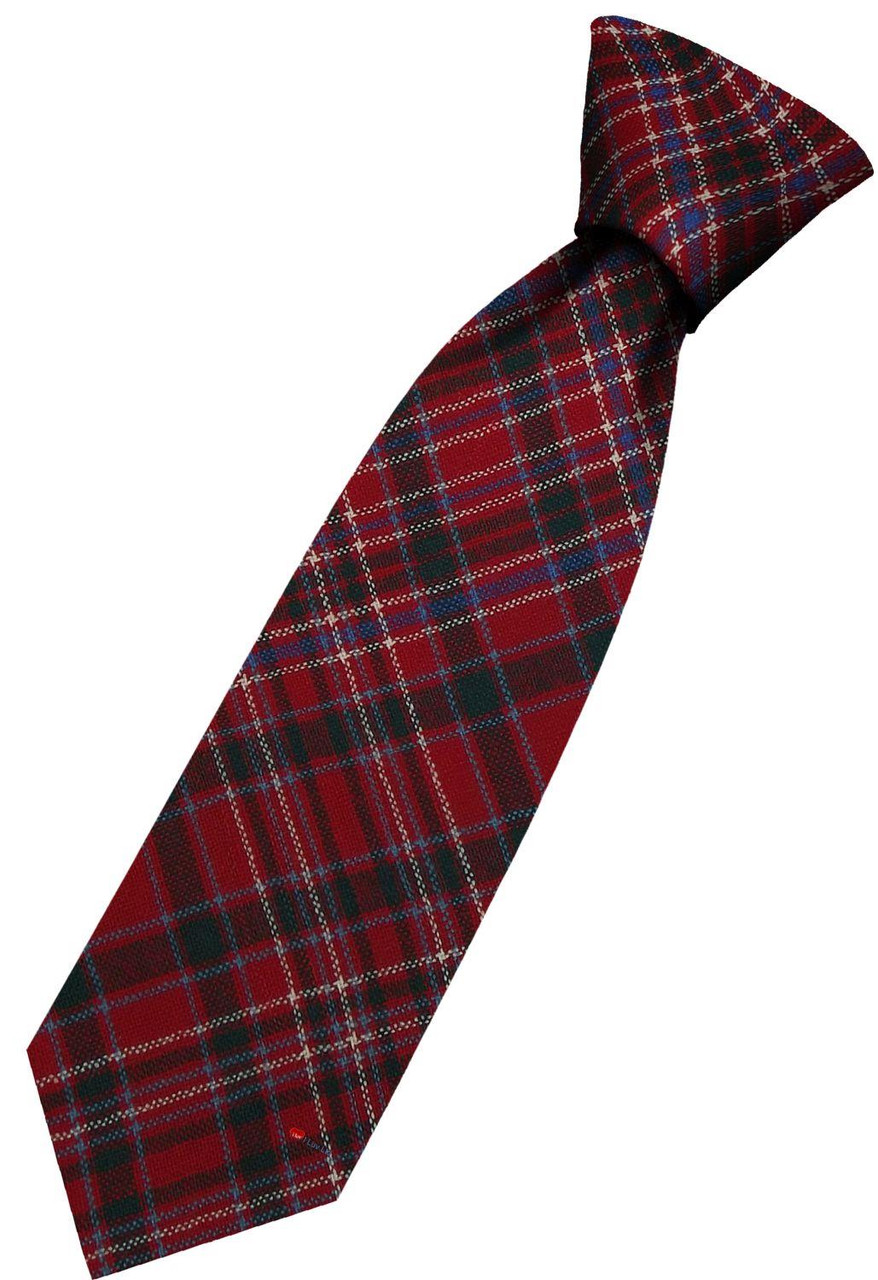 Mens All Wool Tie Woven Scotland - MacAlister Modern Tartan