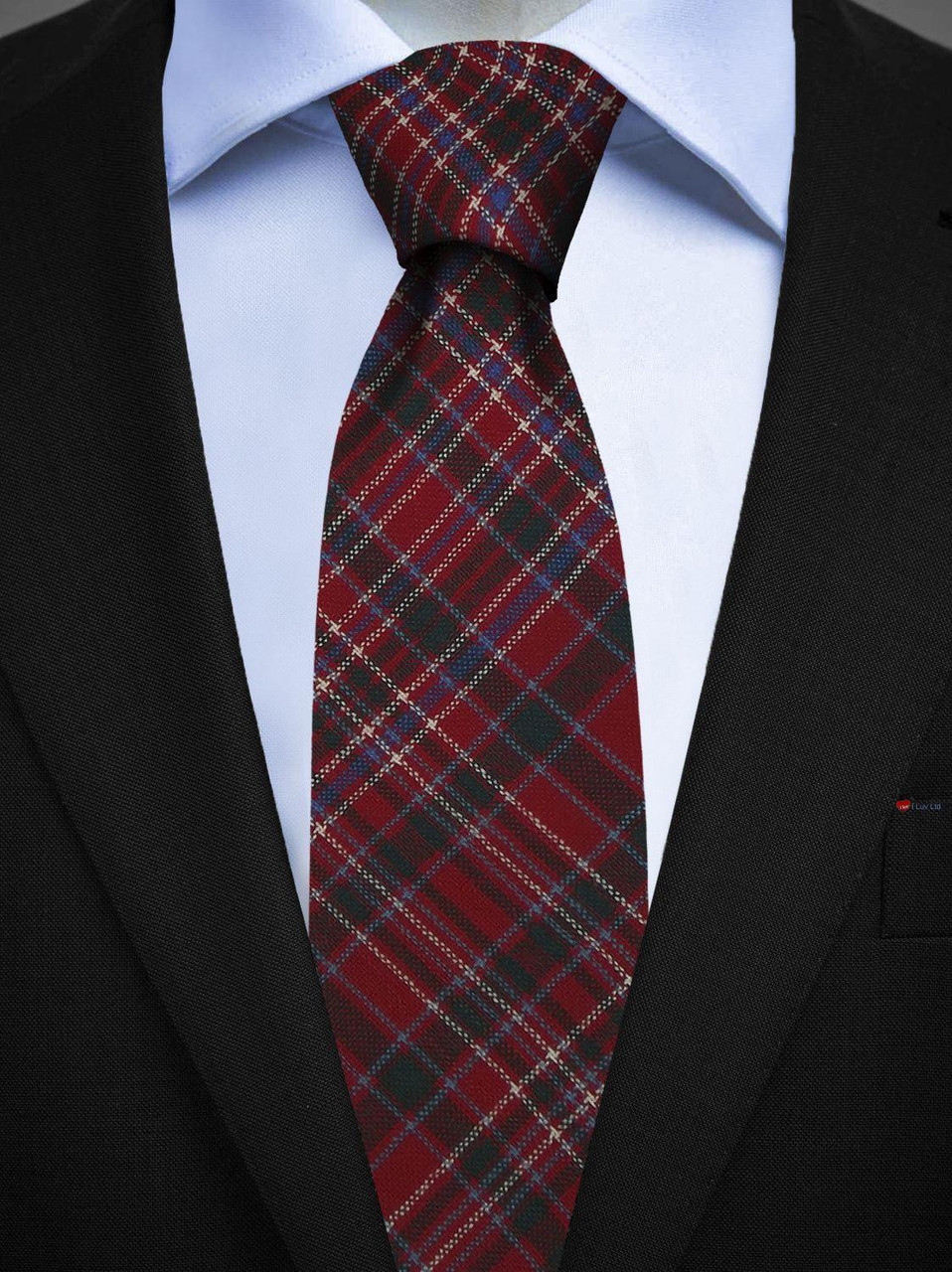 Mens All Wool Tie Woven Scotland - MacAlister Modern Tartan