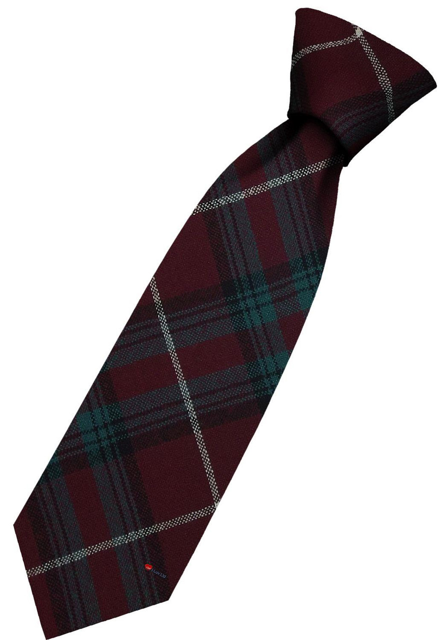 Mens All Wool Tie Woven Scotland - Stuart of Bute Modern Tartan