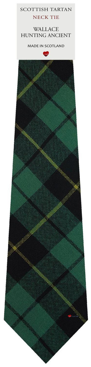 Mens All Wool Tie Woven Scotland - Wallace Hunting Ancient Tartan