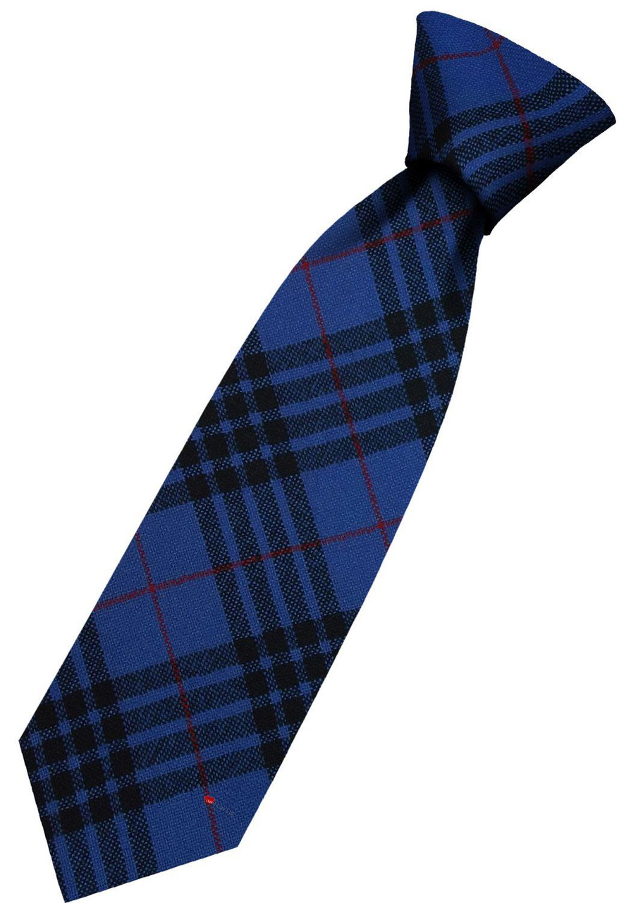 Mens All Wool Tie Woven Scotland - Morgan Modern Tartan