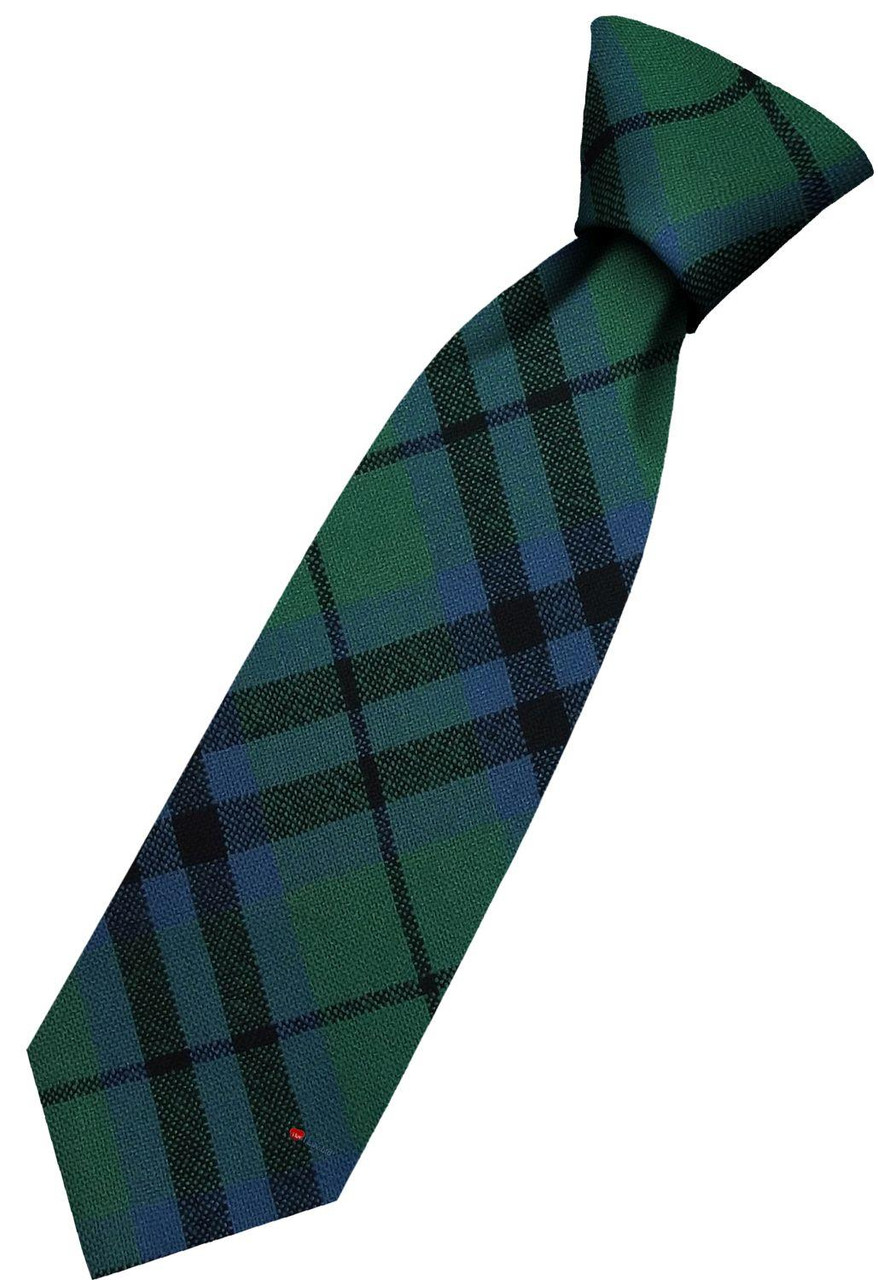 Mens All Wool Tie Woven Scotland - Marshall Ancient Tartan
