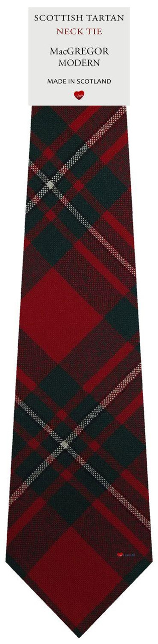 Mens All Wool Tie Woven Scotland - MacGregor Modern Tartan