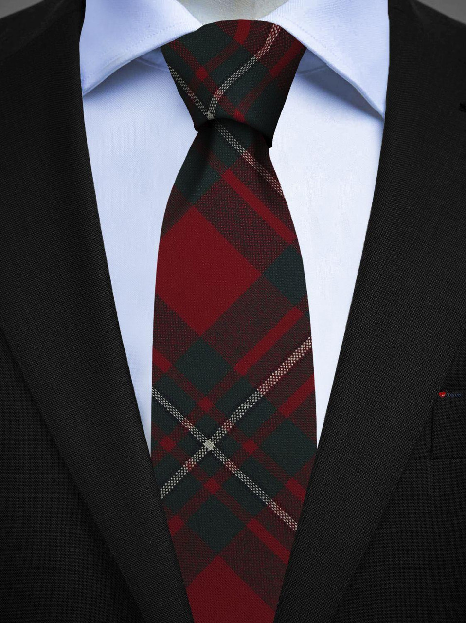 Mens All Wool Tie Woven Scotland - MacGregor Modern Tartan