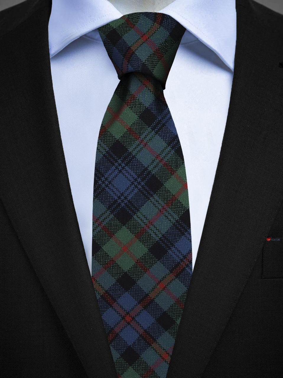 Mens All Wool Tie Woven Scotland - Murray of Atholl Ancient Tartan