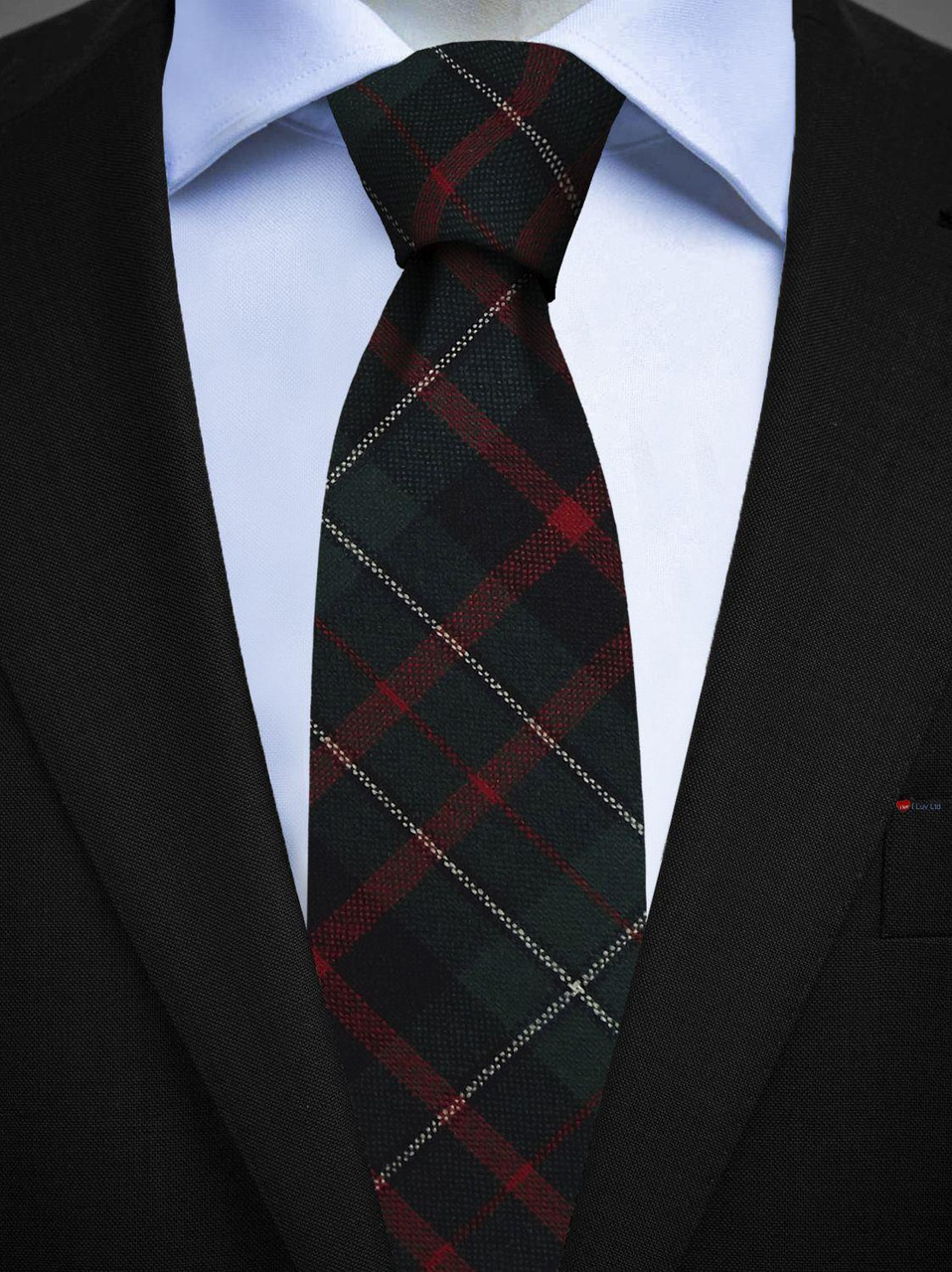 Mens All Wool Tie Woven Scotland - MacDiarmid Modern Tartan
