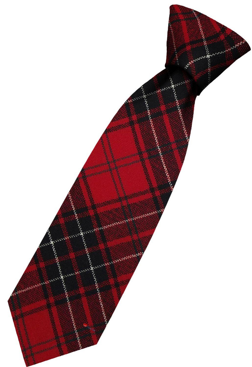 Mens All Wool Tie Woven Scotland - Wemyss Modern Tartan