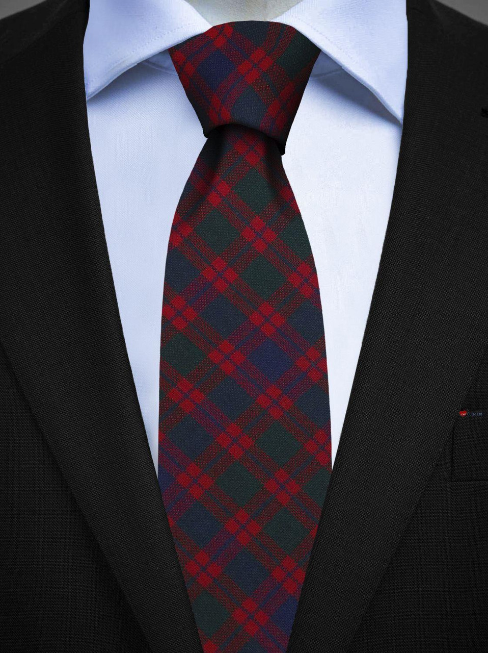 Mens All Wool Tie Woven Scotland - Skene Modern Tartan
