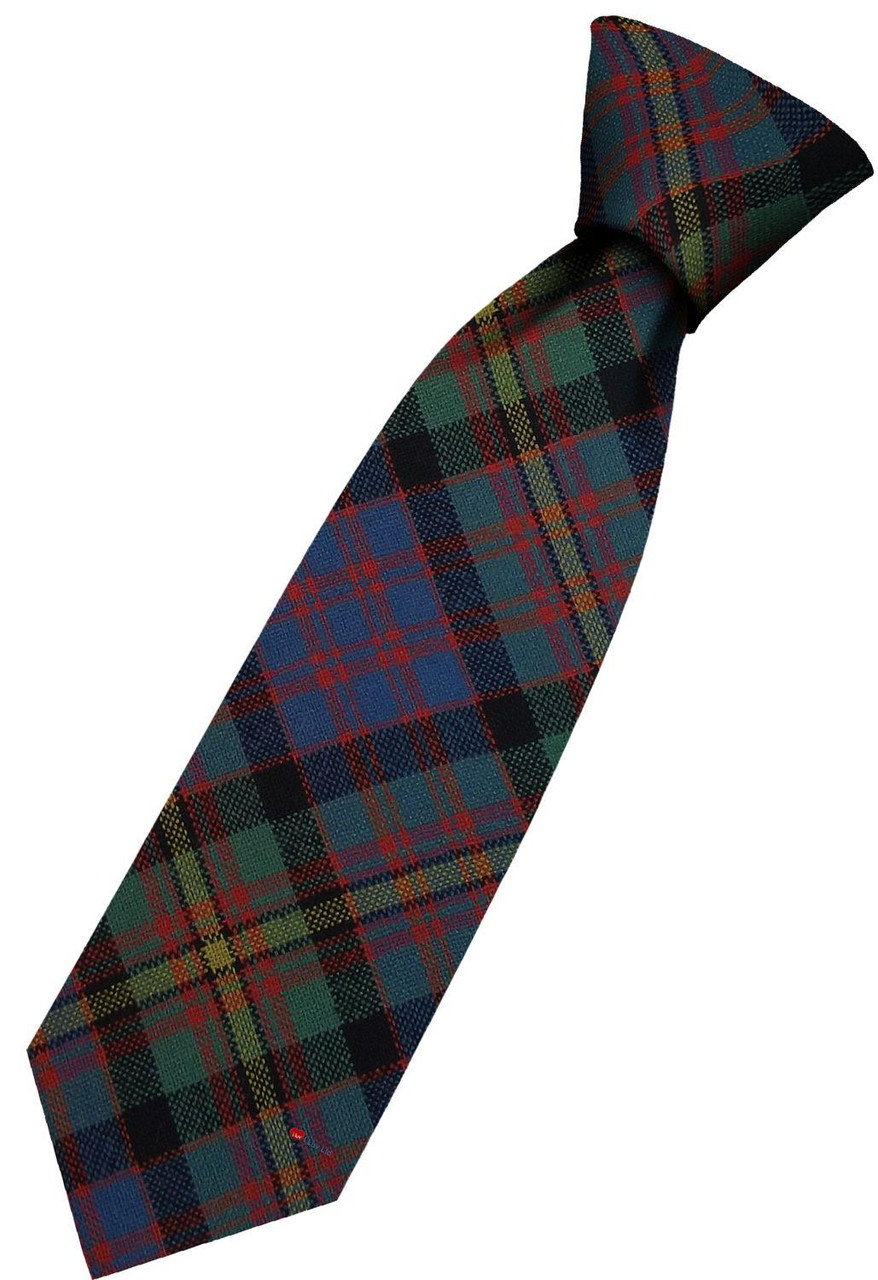 Mens All Wool Tie Woven Scotland - MacSporran Ancient Tartan