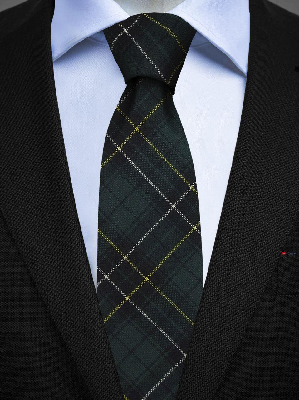 Mens All Wool Tie Woven Scotland - MacAlpine Modern Tartan