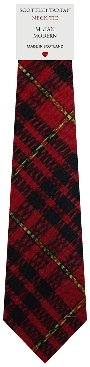 Mens All Wool Tie Woven Scotland - MacIan Modern Tartan