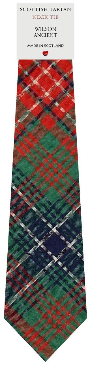 Mens All Wool Tie Woven Scotland - Wilson Ancient Tartan