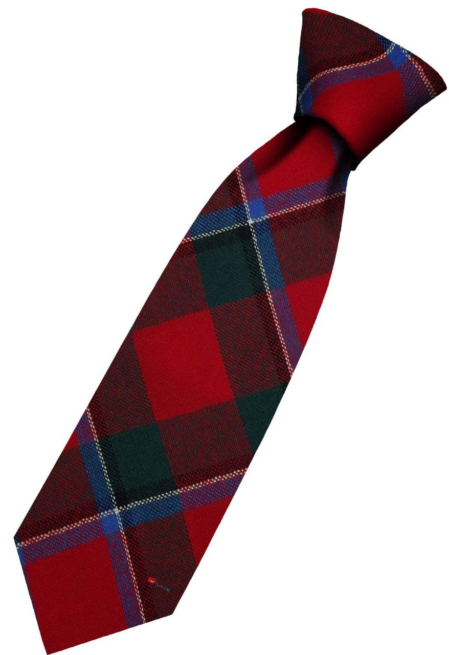 Mens All Wool Tie Woven Scotland - Sinclair Modern Tartan
