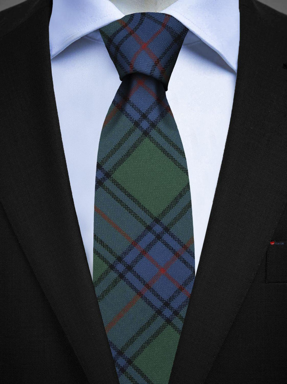 Mens All Wool Tie Woven Scotland - Shaw Ancient Tartan