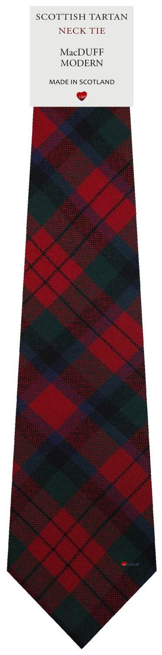 Mens All Wool Tie Woven Scotland - MacDuff Modern Tartan
