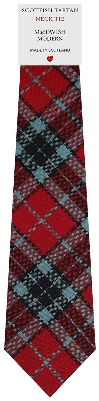 Mens All Wool Tie Woven Scotland - MacTavish Modern Tartan