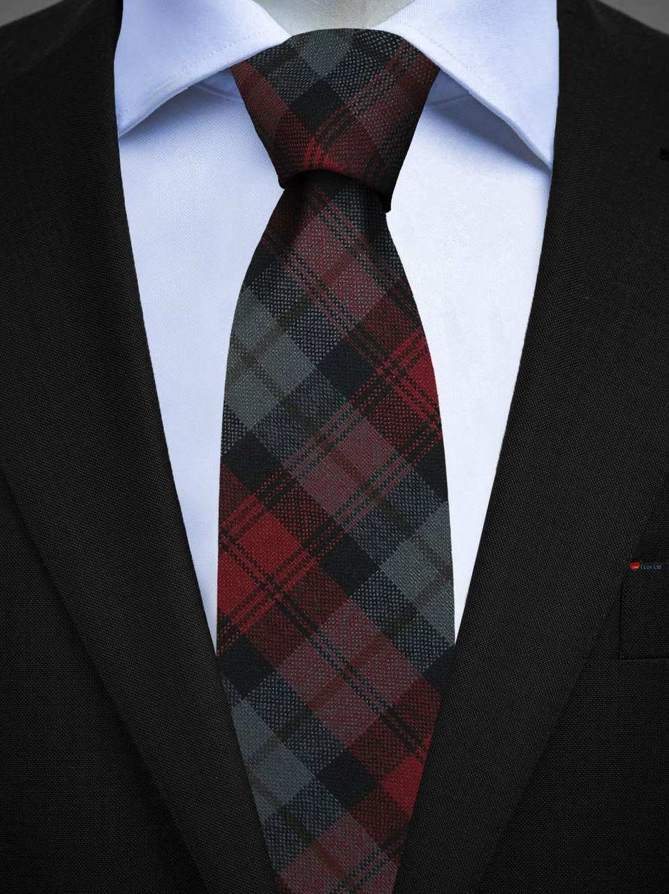 Mens All Wool Tie Woven Scotland - MacLachlan Weathered Tartan