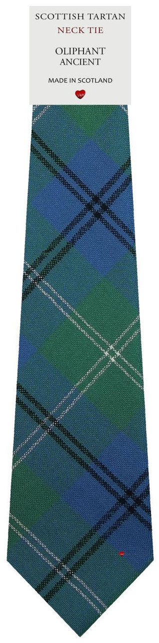 Mens All Wool Tie Woven Scotland - Oliphant Ancient Tartan