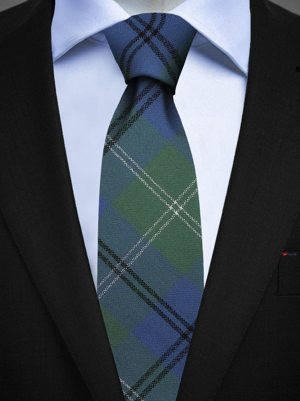 Mens All Wool Tie Woven Scotland - Oliphant Ancient Tartan