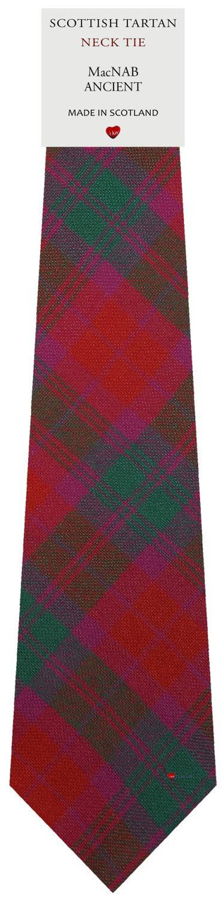 Mens All Wool Tie Woven Scotland - MacNab Ancient Tartan
