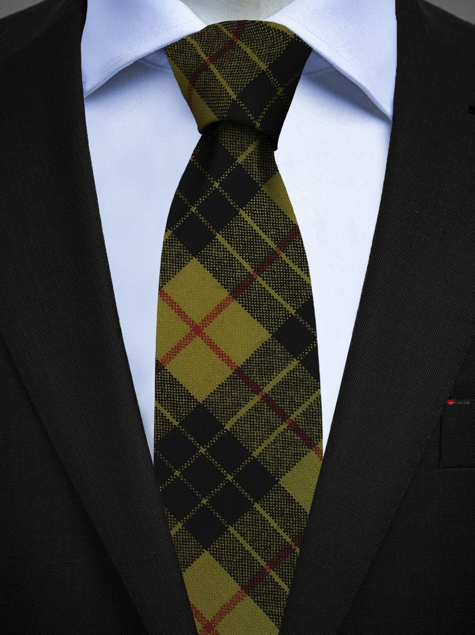Mens All Wool Tie Woven Scotland - MacLeod of Lewis Ancient Tartan