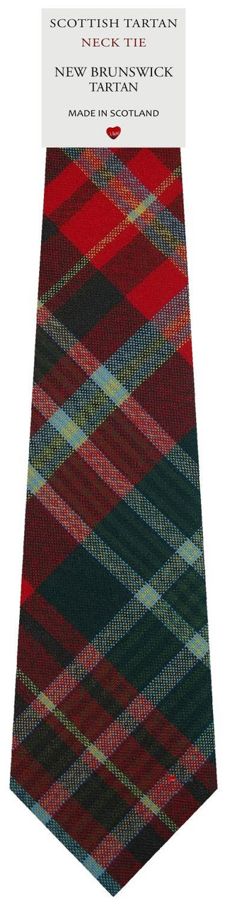 Mens All Wool Tie Woven Scotland - New Brunswick Canadian Tartan