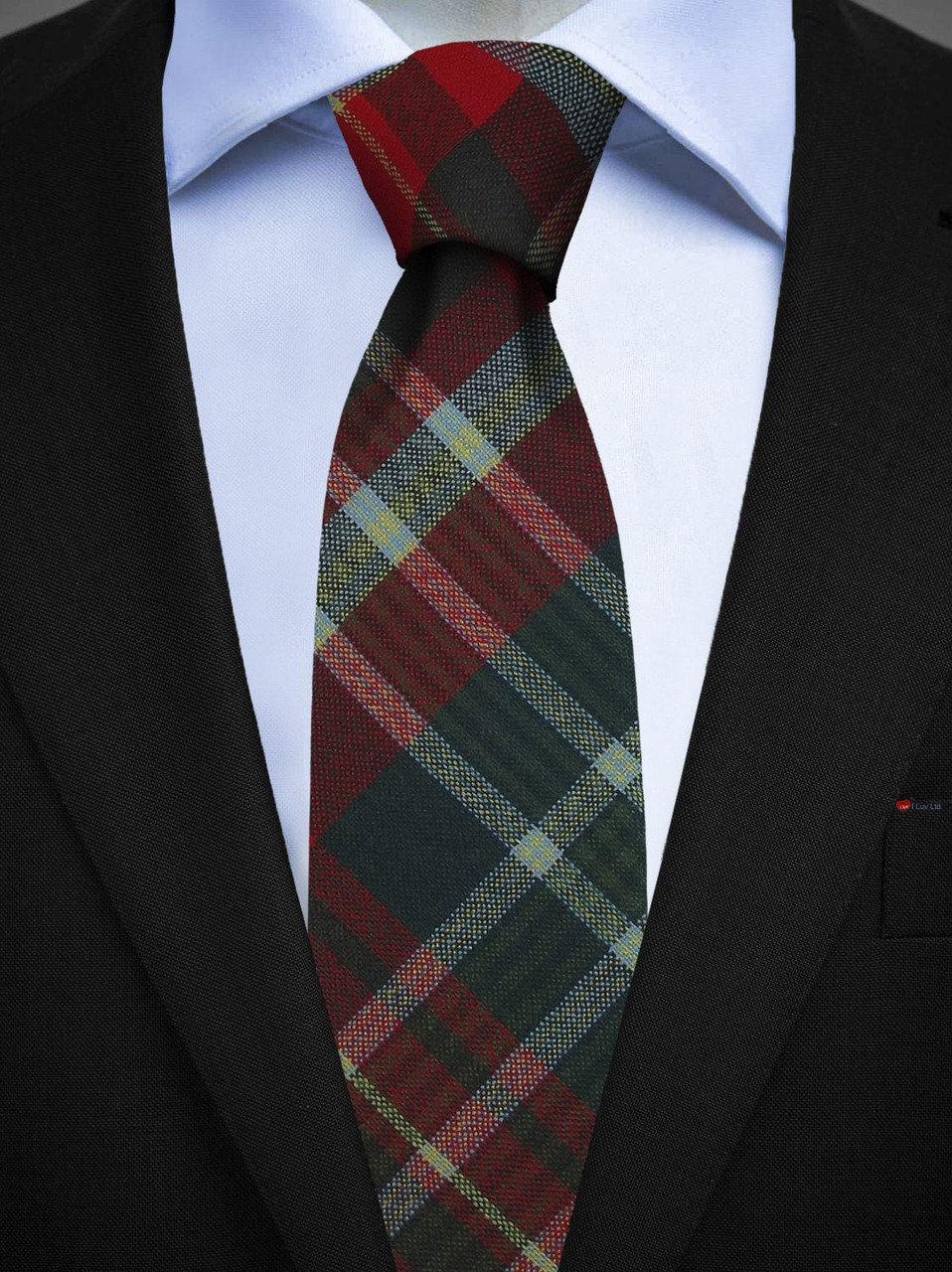 Mens All Wool Tie Woven Scotland - New Brunswick Canadian Tartan