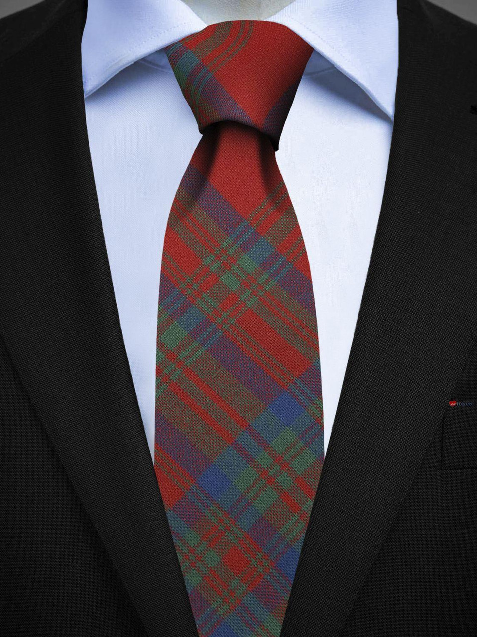 Mens All Wool Tie Woven Scotland - Matheson Ancient Tartan