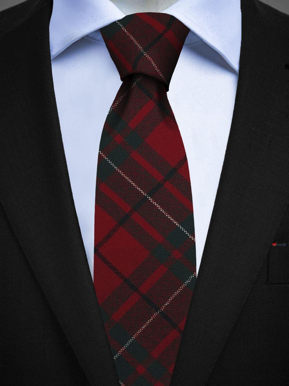 Mens All Wool Tie Woven Scotland - MacAuley Modern Tartan