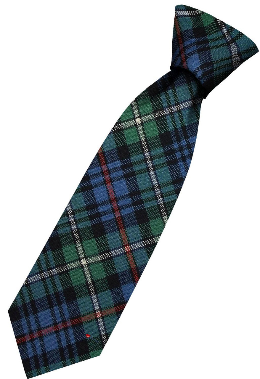 Mens All Wool Tie Woven Scotland - MacKenzie Ancient Tartan