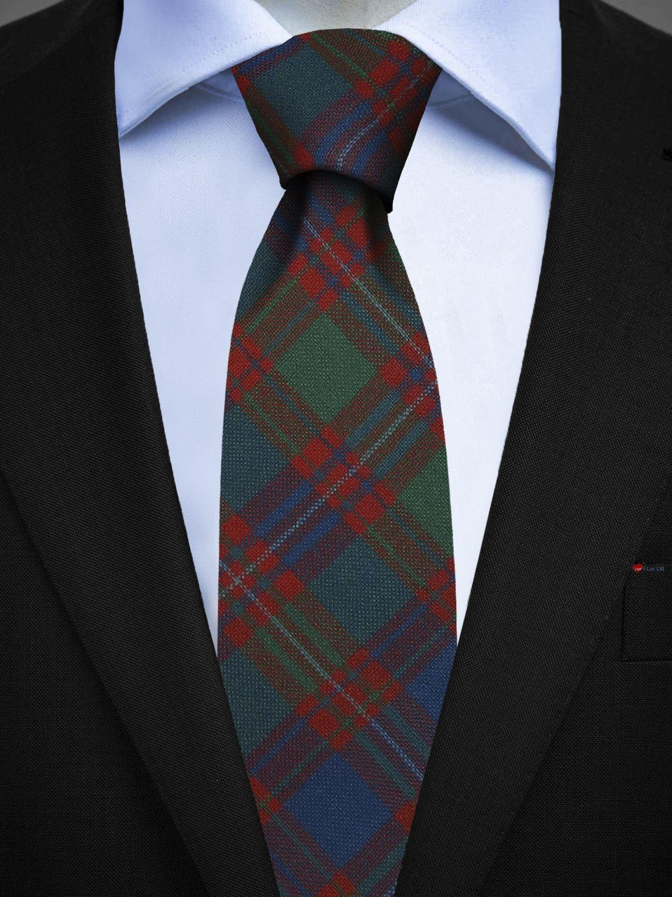 Mens All Wool Tie Woven Scotland - MacIntyre Ancient Tartan