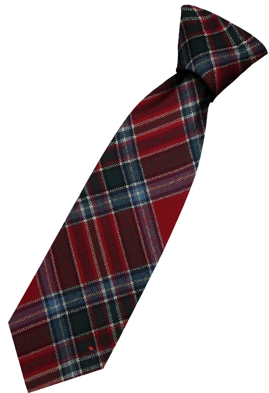 Mens All Wool Tie Woven Scotland - MacBean Modern Tartan