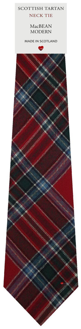 Mens All Wool Tie Woven Scotland - MacBean Modern Tartan