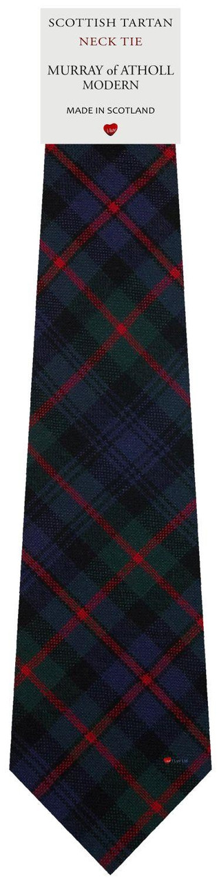 Mens All Wool Tie Woven Scotland - Murray of Atholl Modern Tartan