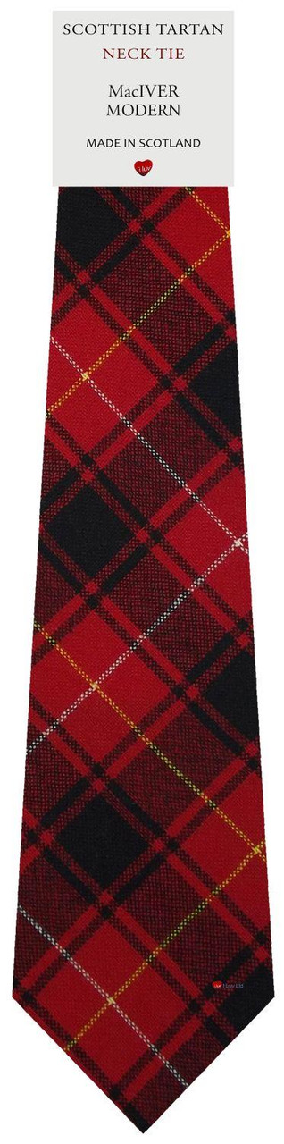 Mens All Wool Tie Woven Scotland - MacIver Modern Tartan