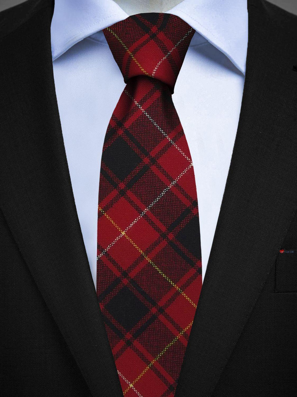 Mens All Wool Tie Woven Scotland - MacIver Modern Tartan