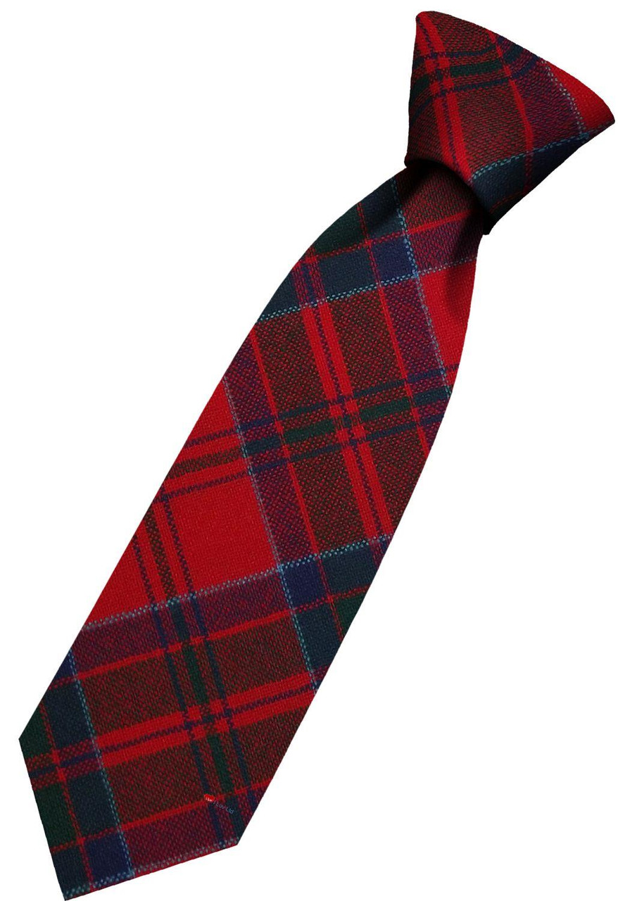 Mens All Wool Tie Woven Scotland - MacDonell of Keppoch Modern Tartan