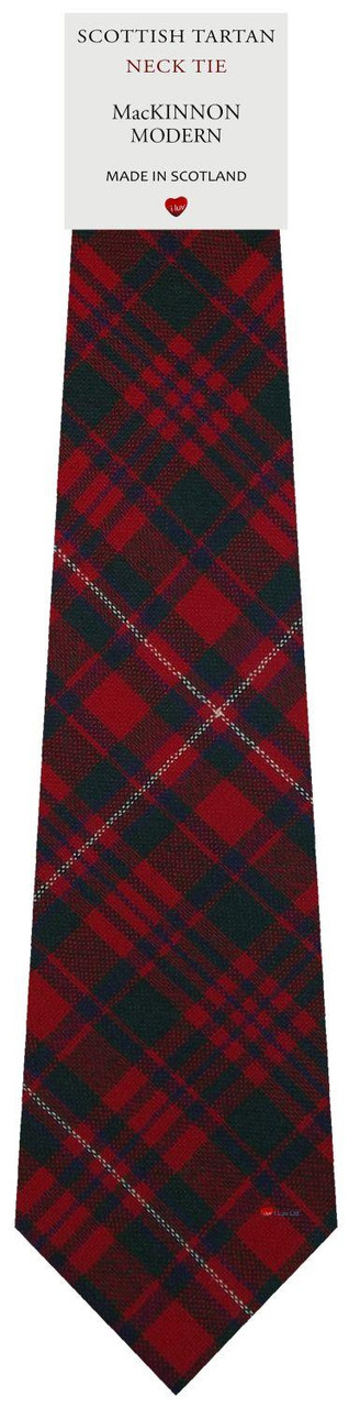 Mens All Wool Tie Woven Scotland - MacKinnon Modern Tartan